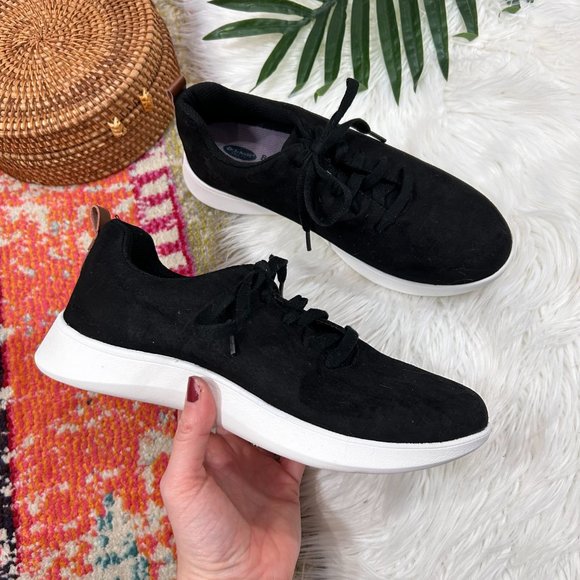 Dr. Scholl's Shoes - Dr. Scholl's Neutral Black Lace Up Lightweight Sneakers Tennis Shoes 8.5